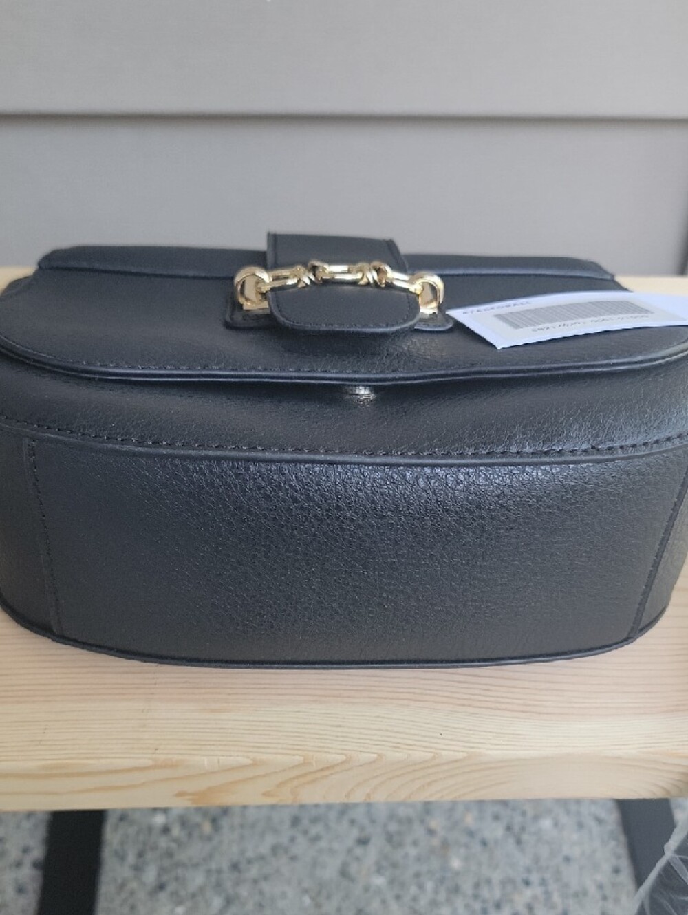 NWT Justfab Black Chain Accent Crossbody Bag - Picture 4 of 5